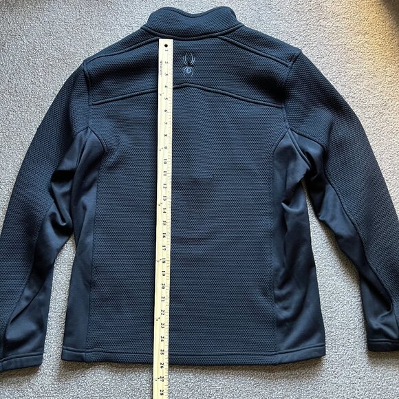 Spyder Men's 1/4 Zip Pullover Knit Diamond Weave Textured Sweater | Sz M - Picture 9 of 12